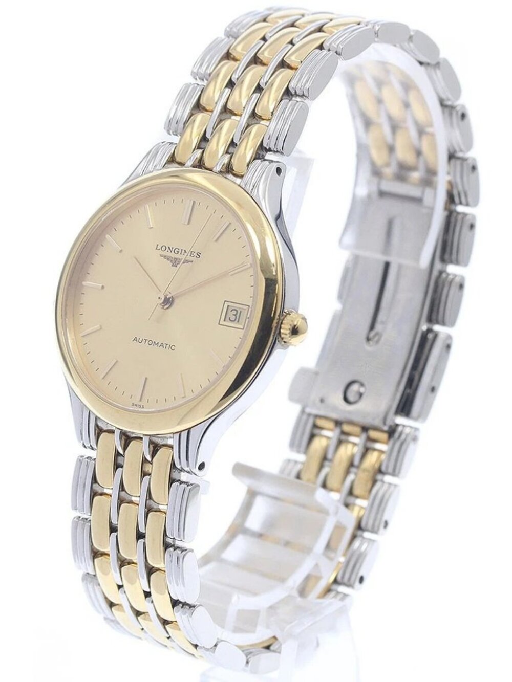 LONGINES Grand classic L5.650.3 Date Gold Dial Automatic Men's Watch_963333